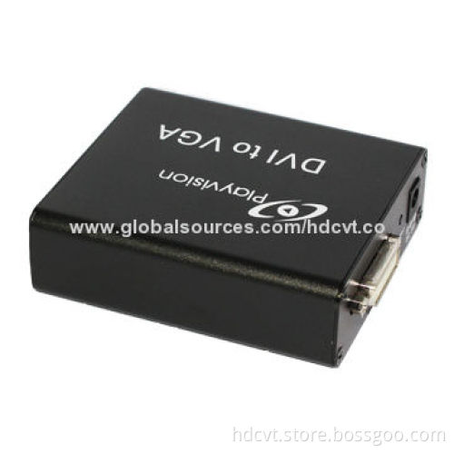 DVI to VGA Converter Box, Supports DDWG Standard for DVI Compliant Monitors